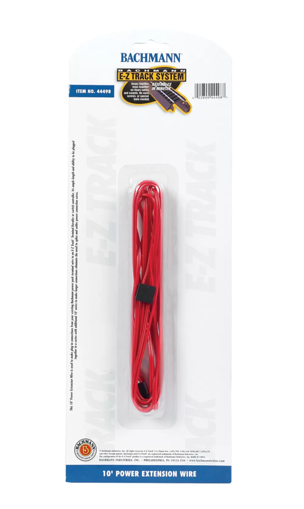 E-Z Track®Accessories*Bachmann Trains 10 Ft Red Terminal Extension Wire (All Scales)