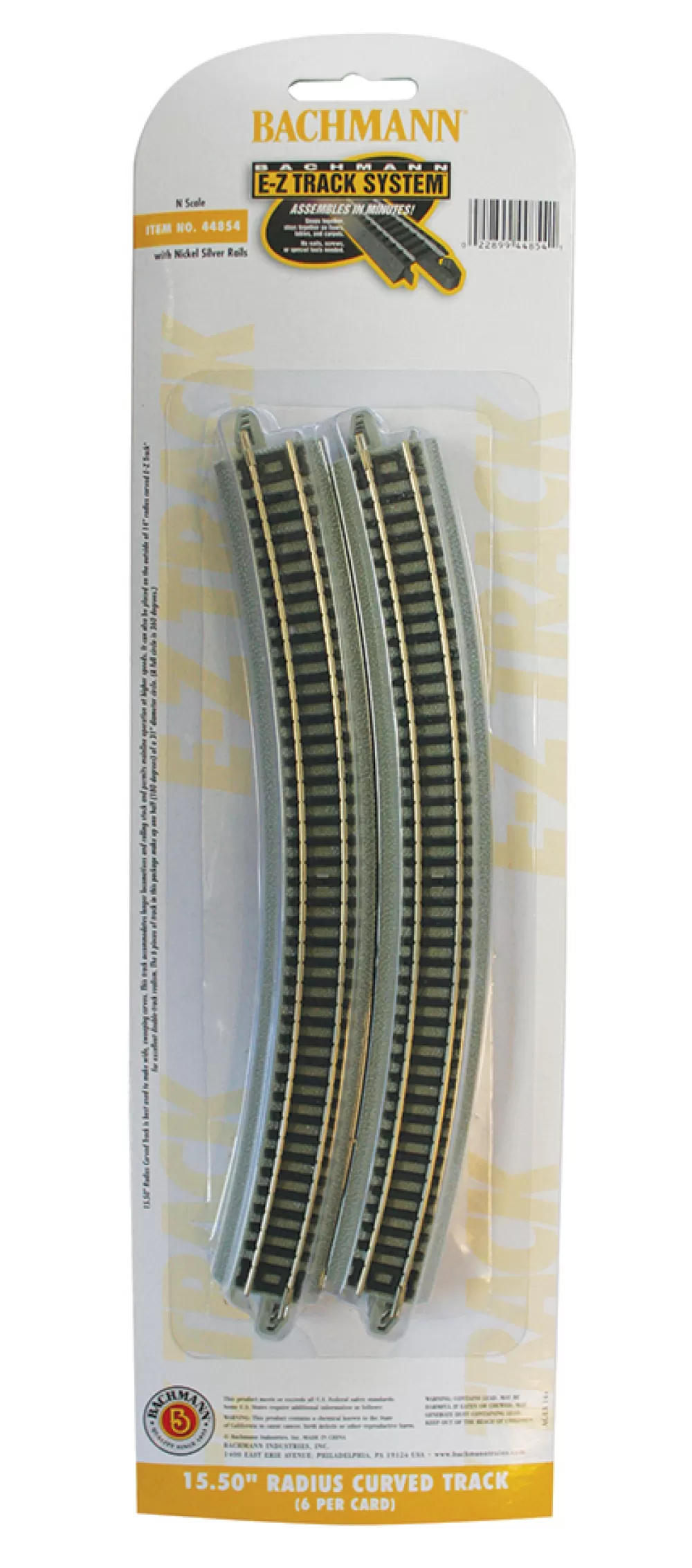 E-Z Track®*Bachmann Trains 15.50" Radius Curved Track - N Scale