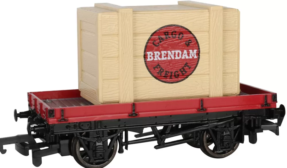 Rolling Stock*Bachmann Trains 1 Plank Wagon With Brendam Cargo & Freight Crate