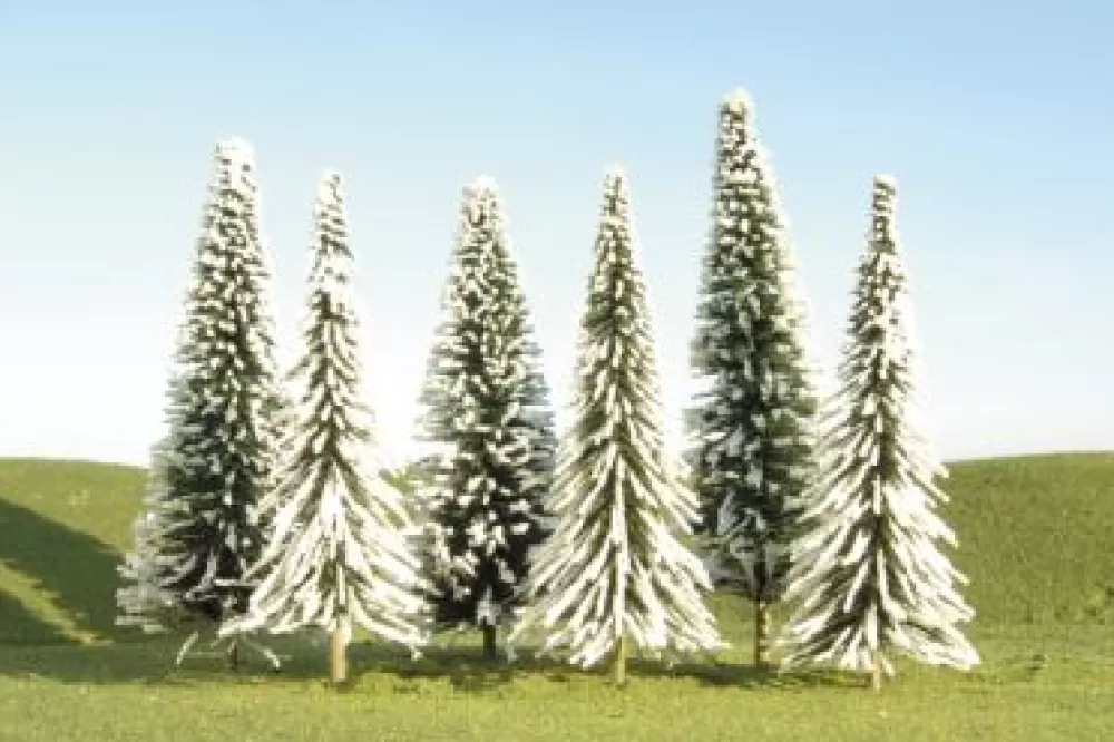 Trees*Bachmann Trains 3" - 4" Pine Trees With Snow