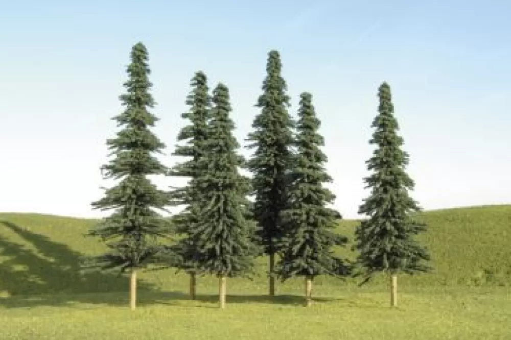 Trees*Bachmann Trains 4" - 6" Spruce Bulk Trees (24 Per Bag)