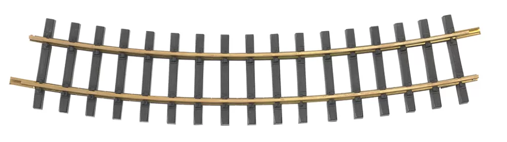 Brass Track*Bachmann Trains 5' Diameter Curve 12/Box - Brass Track (Large Scale)