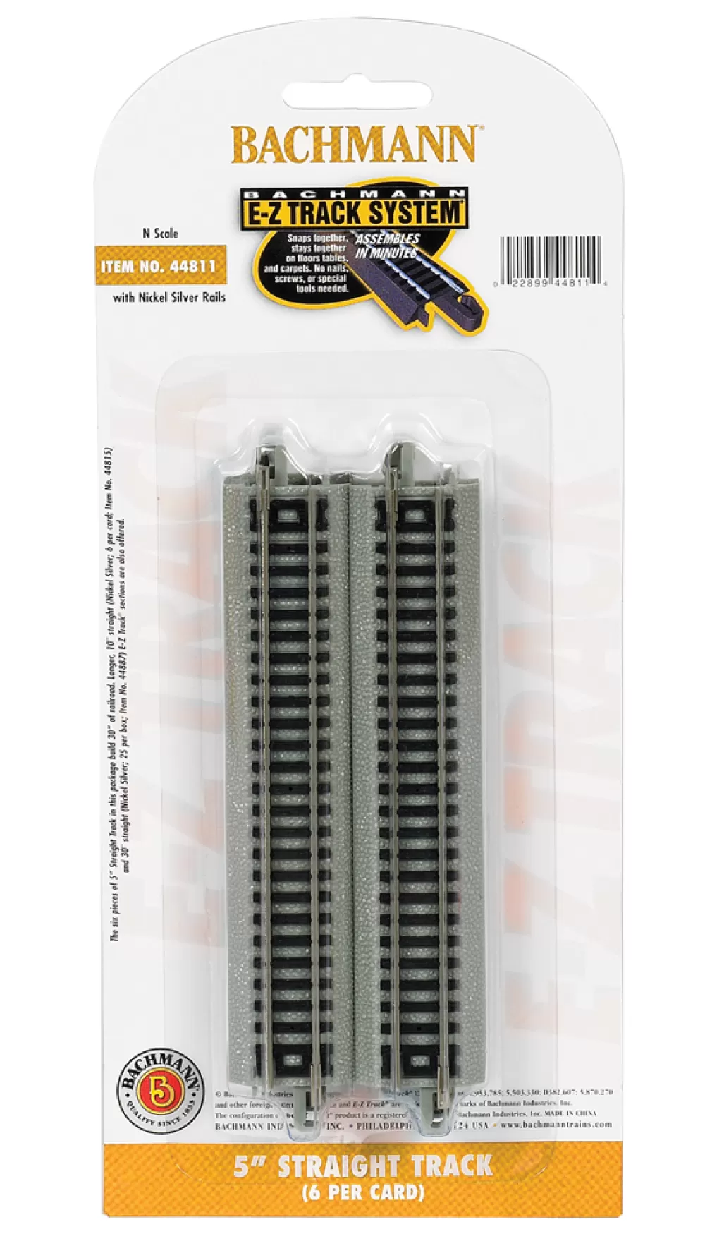 E-Z Track®*Bachmann Trains 5" Straight Track (N Scale)