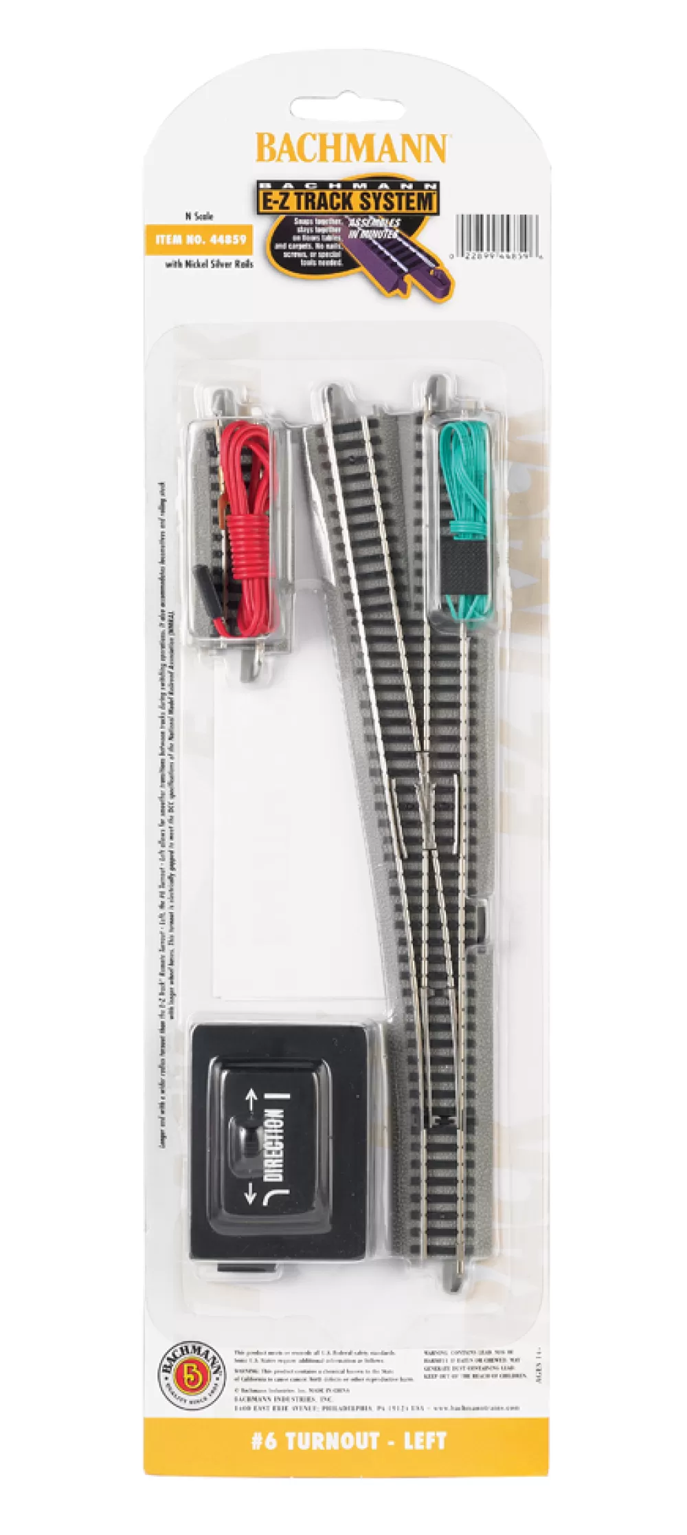 E-Z Track®*Bachmann Trains #6 Turnout - Left – N Scale (N Scale)