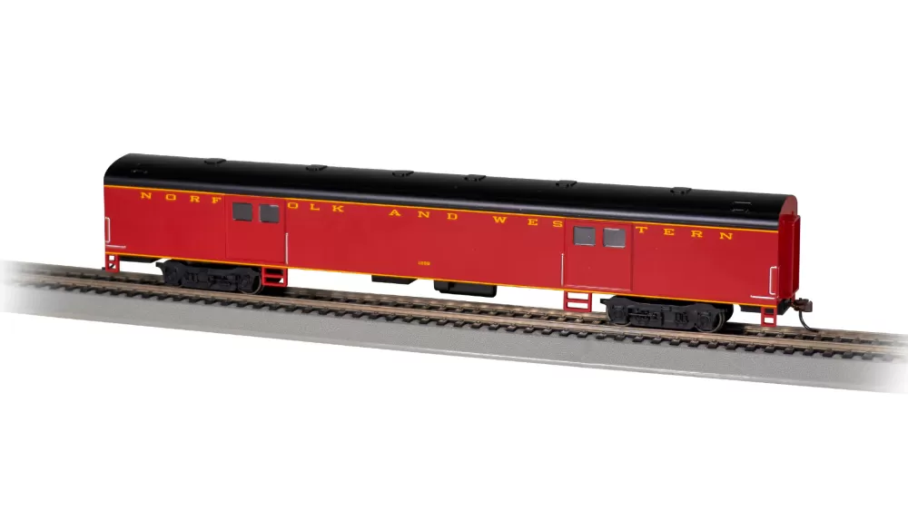 Smooth-Side Cars*Bachmann Trains 72' Smooth-Side Baggage Car - Norfolk & Western #1288