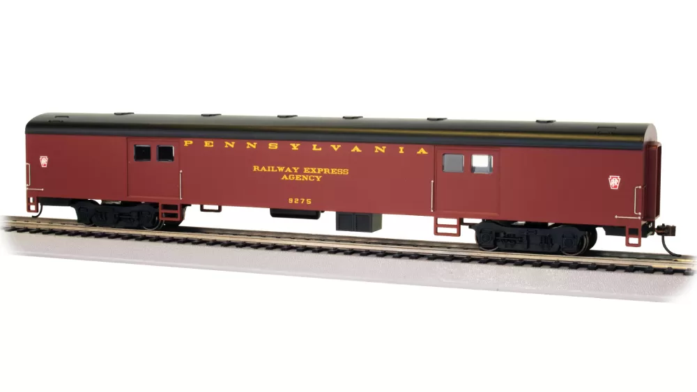 Smooth-Side Cars*Bachmann Trains 72' Smooth-Side Baggage Car - Pennsylvania Railroad #9275