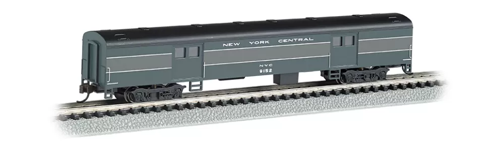 Smooth-Side Cars*Bachmann Trains 72ft Smooth-Sided Baggage Car - New York Central