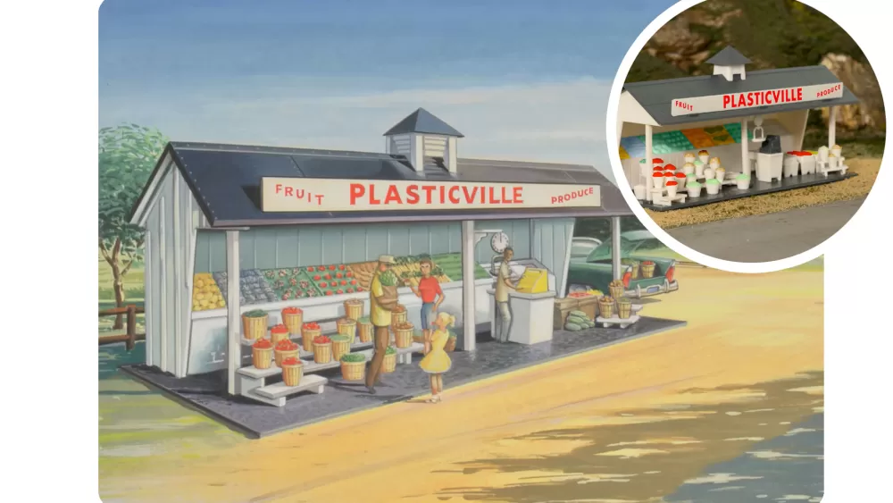 Kits*Bachmann Trains 75th Anniversary Plasticville® Roadside Stand