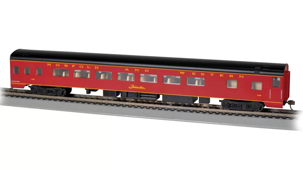 Smooth-Side Cars*Bachmann Trains 85' Smooth-Side Coach - Norfolk & Western #1726