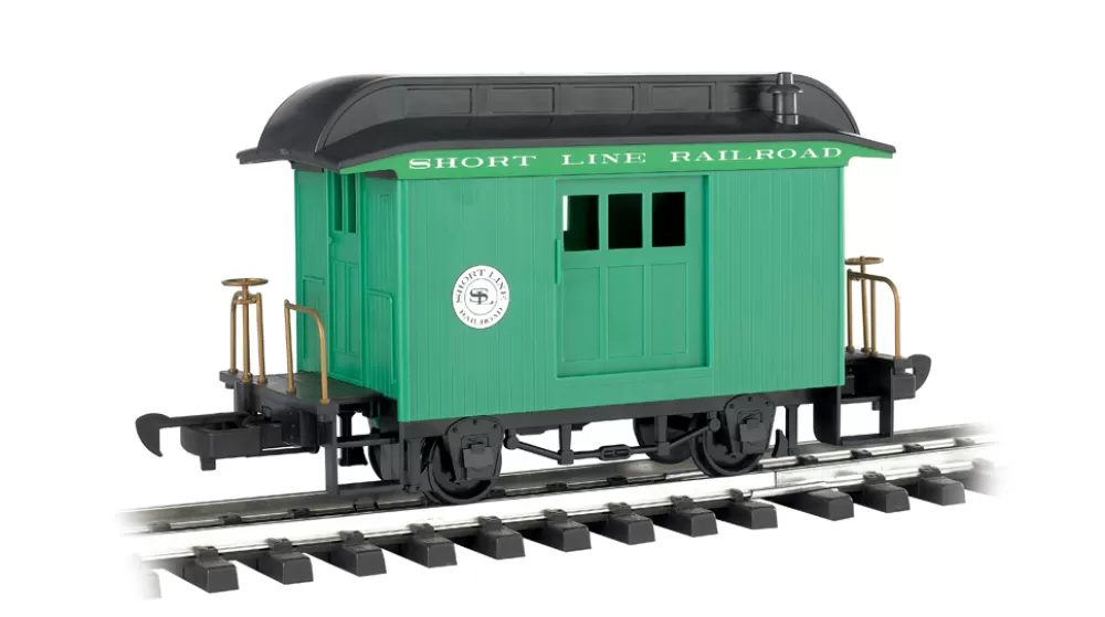 Rolling Stock*Bachmann Trains Baggage - Short Line Railroad - Green With Black Roof