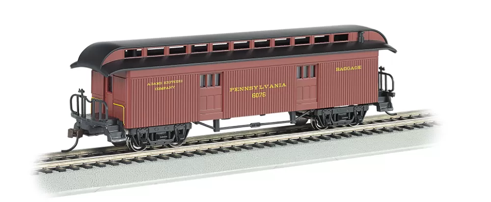 1860-1880 Era Passenger Cars*Bachmann Trains Baggage Car (1860-1880 Era) - Pennsylvania Railroad #6076