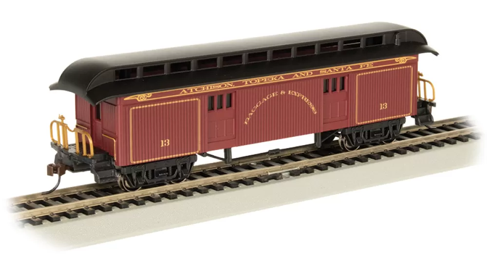 1860-1880 Era Passenger Cars*Bachmann Trains Baggage Car (1860-1880 Era) - Santa Fe #13