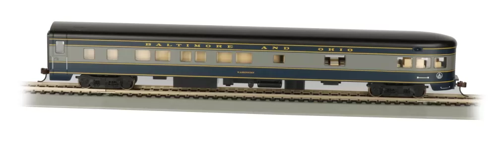 Smooth-Side Cars*Bachmann Trains B&O® Smooth-Side Observation Car W/ Lighted Interior (HO)