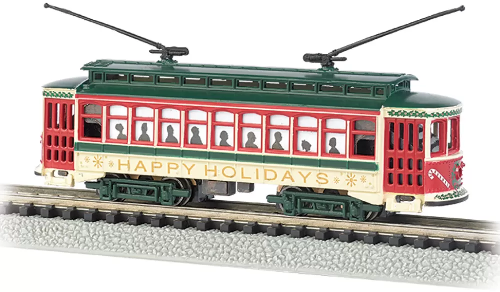 Brill Trolley | N Scale Christmas Trains*Bachmann Trains Brill Trolley - Christmas