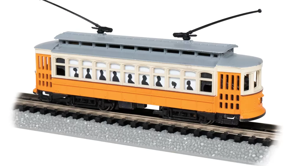 Brill Trolley*Bachmann Trains Brill Trolley - Orange Cream & Gray