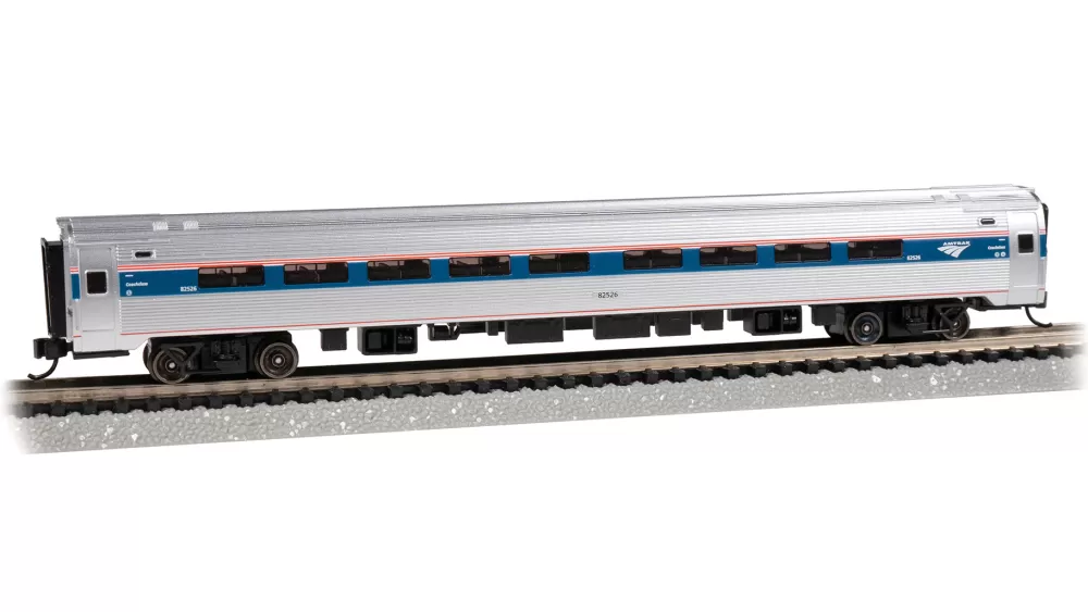 Budd Amfleet® I Cars*Bachmann Trains Budd Amfleet® I #82526 - Coach Class Car (Phase VI)