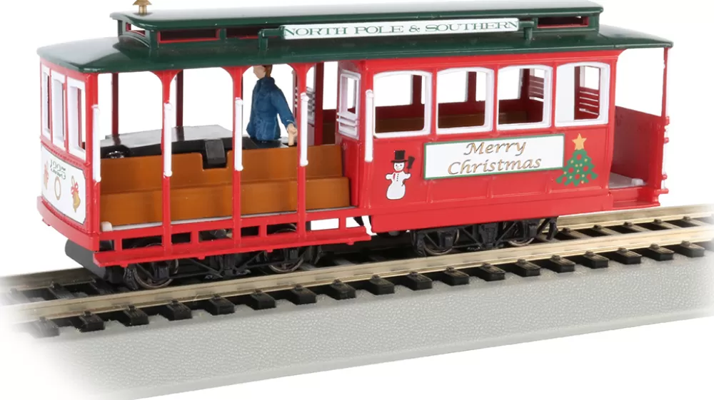 Cable Car | Ho Scale Christmas Trains*Bachmann Trains Cable Car With Grip Man - Christmas