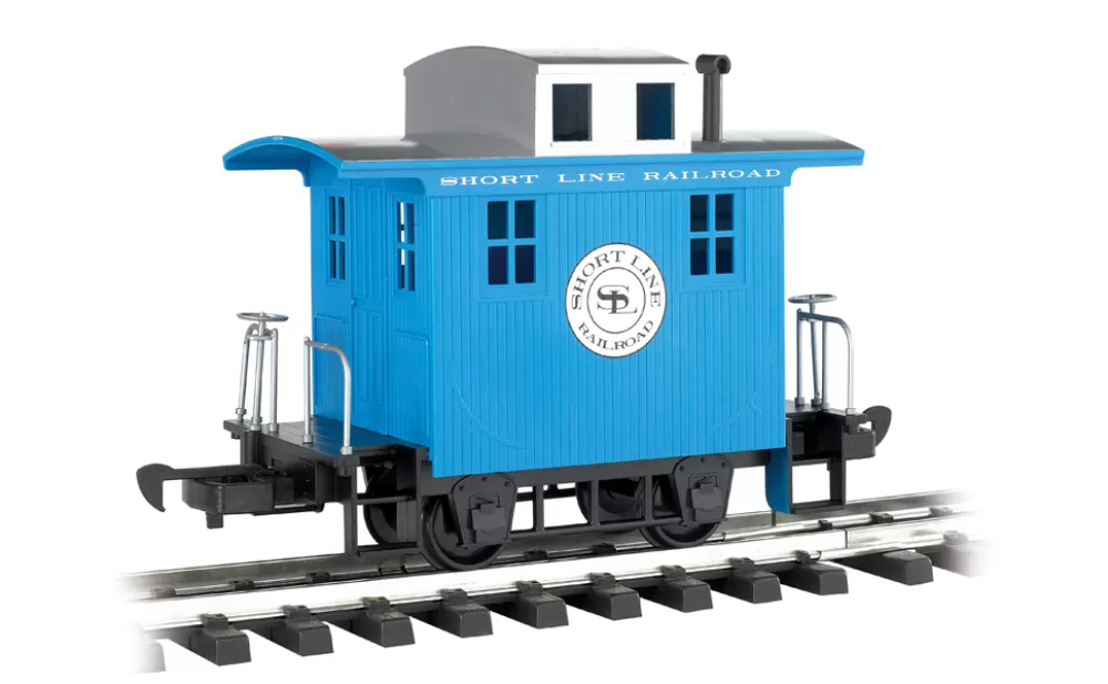 Rolling Stock*Bachmann Trains Caboose - Short Line Railroad - Blue With Silver Roof