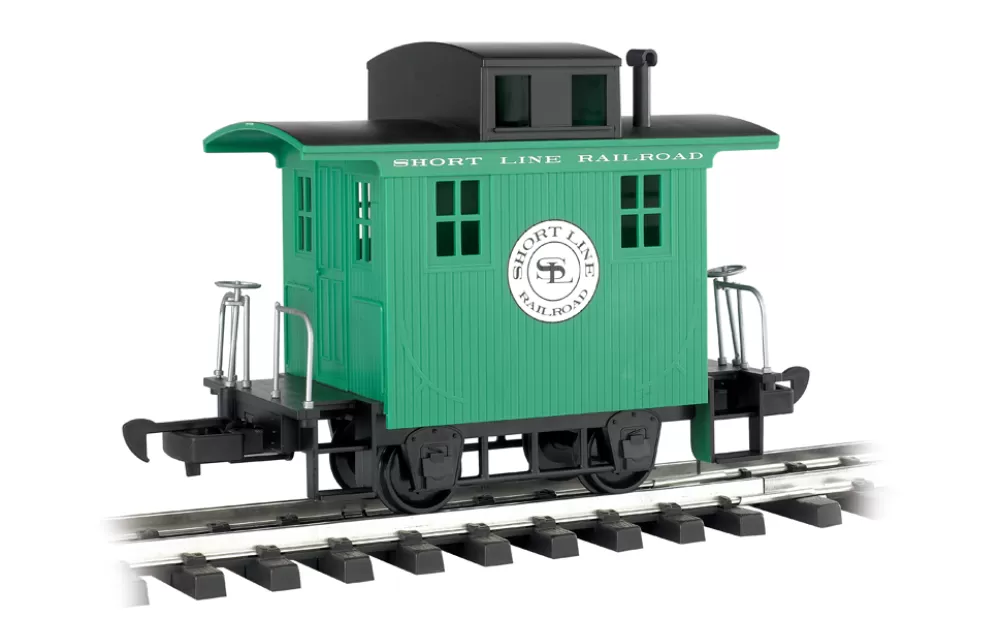 Rolling Stock*Bachmann Trains Caboose - Short Line Railroad - Green With Black Roof