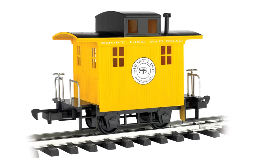 Rolling Stock*Bachmann Trains Caboose - Short Line Railroad - Yellow With Black Roof