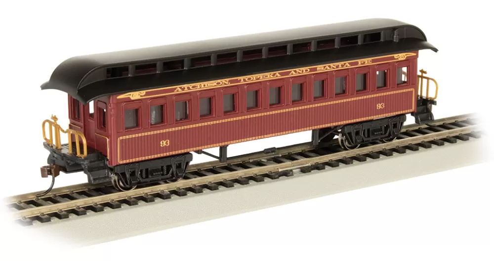 1860-1880 Era Passenger Cars*Bachmann Trains Coach (1860-1880 Era) - Santa Fe #93