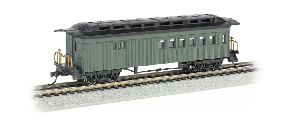 1860-1880 Era Passenger Cars*Bachmann Trains Combine (1860-1880 Era) - Painted Unlettered Green