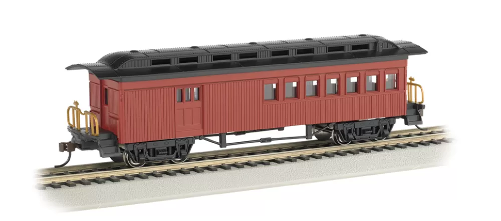 1860-1880 Era Passenger Cars*Bachmann Trains Combine (1860-1880 Era) - Painted Unlettered Red