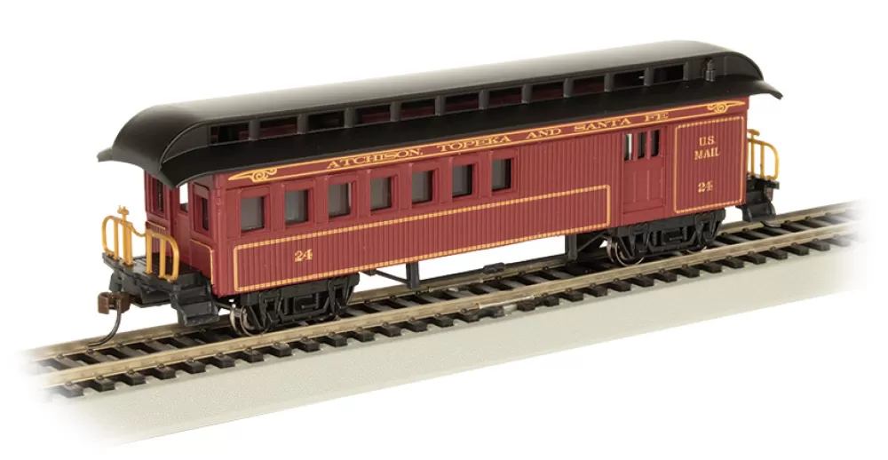 1860-1880 Era Passenger Cars*Bachmann Trains Combine (1860-1880 Era) - Santa Fe #24