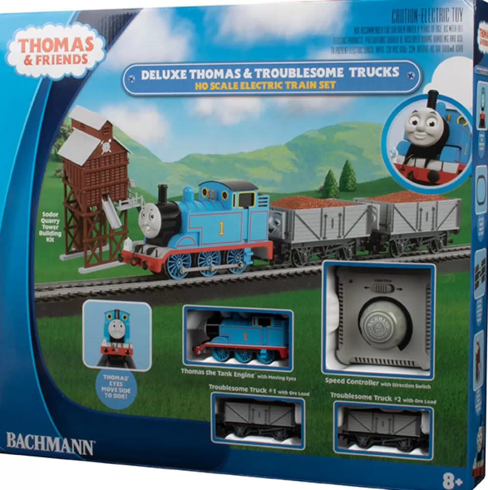 Electric Train Sets | Thomas & Friends™ Train Sets*Bachmann Trains Deluxe Thomas & The Troublesome Trucks Set