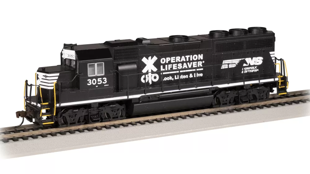 Emd Gp40*Bachmann Trains EMD GP40 - Norfolk Southern #3053 (Operation Lifesaver)