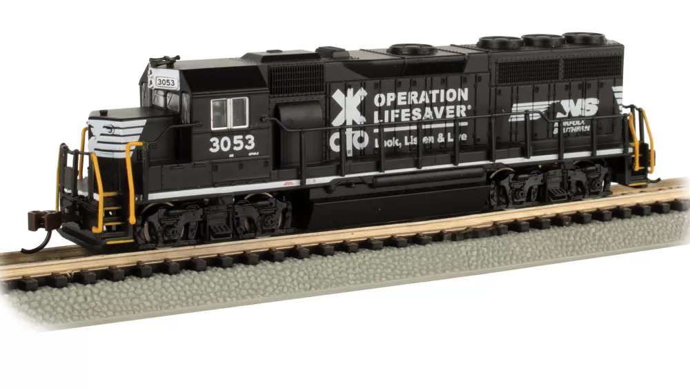 Emd Gp40*Bachmann Trains EMD GP40 - Norfolk Southern Operation Lifesaver #3053