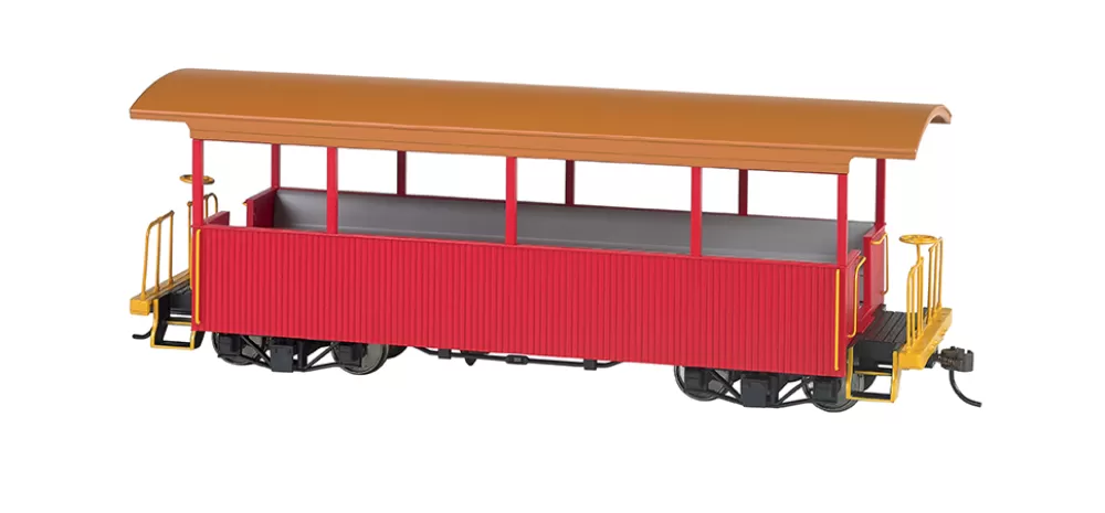 Passenger Cars*Bachmann Trains Excursion Car - Red W/ Tan Roof