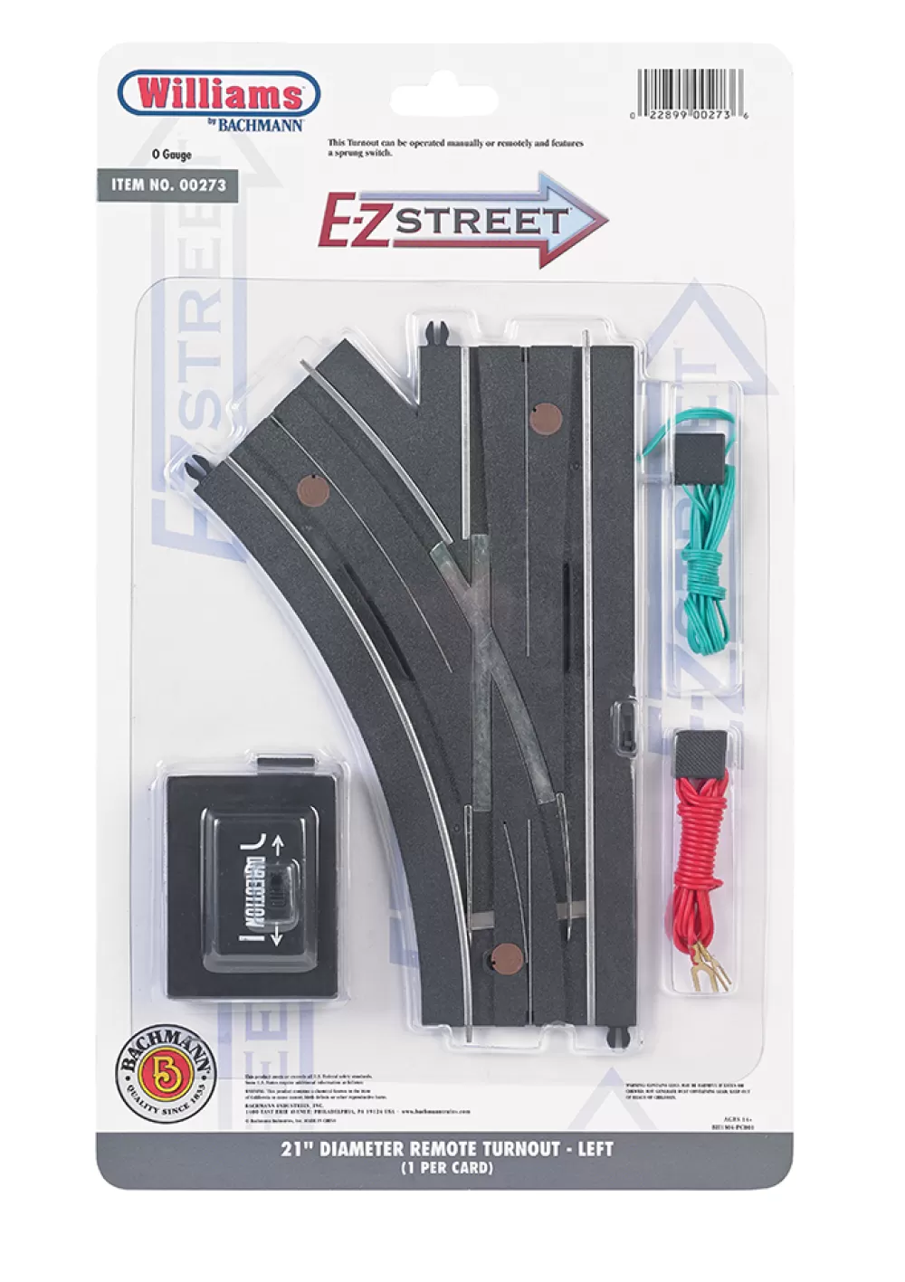 E-Z Street®*Bachmann Trains E-Z Street® 21" Diameter Remote Left Turnout