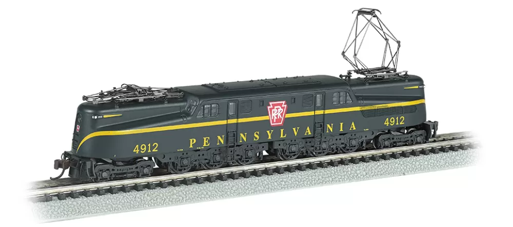 Gg-1*Bachmann Trains GG-1 - PRR #4912 – Brunswick Green Single Stripe (DCC Ready)