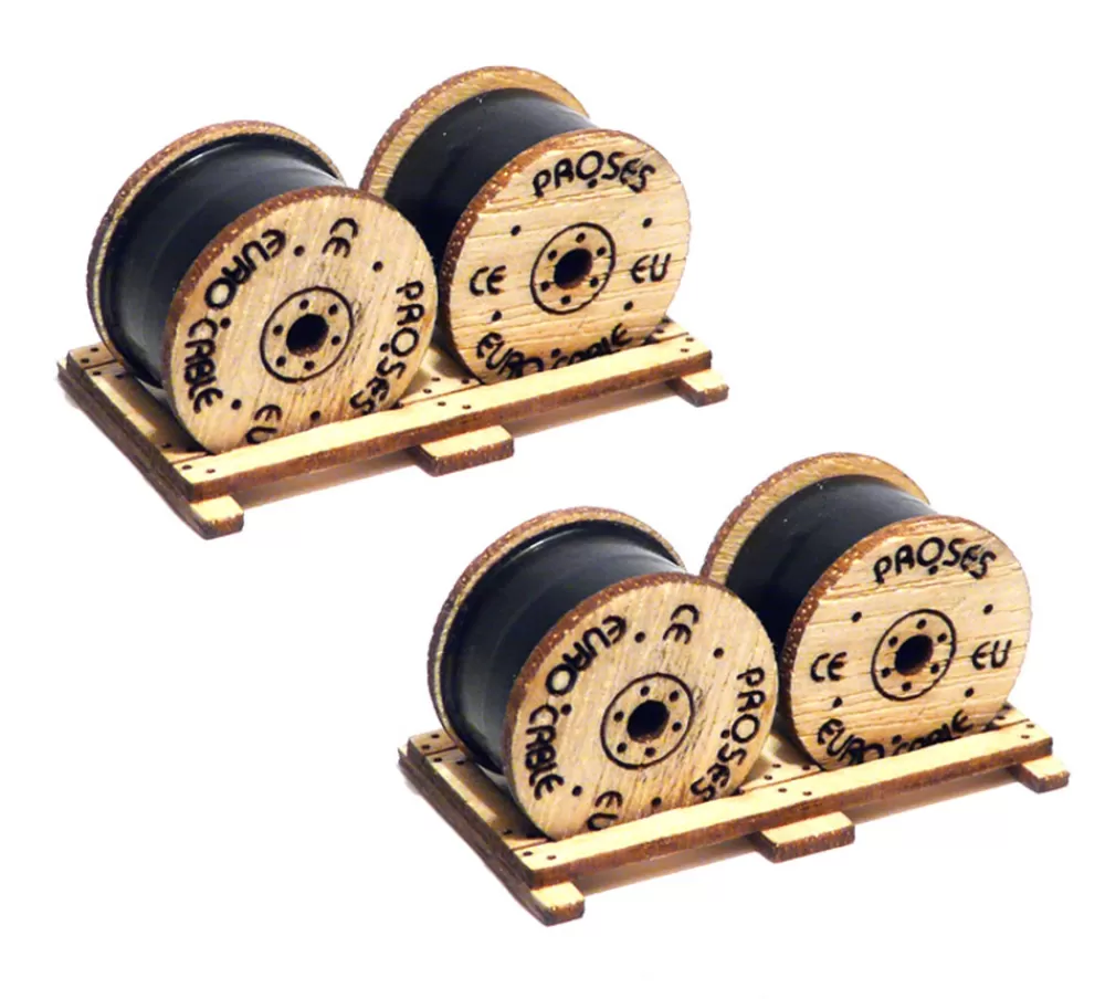 Accessories*Bachmann Trains HO Scale Cable Drums - Kit (2 Per Pack)