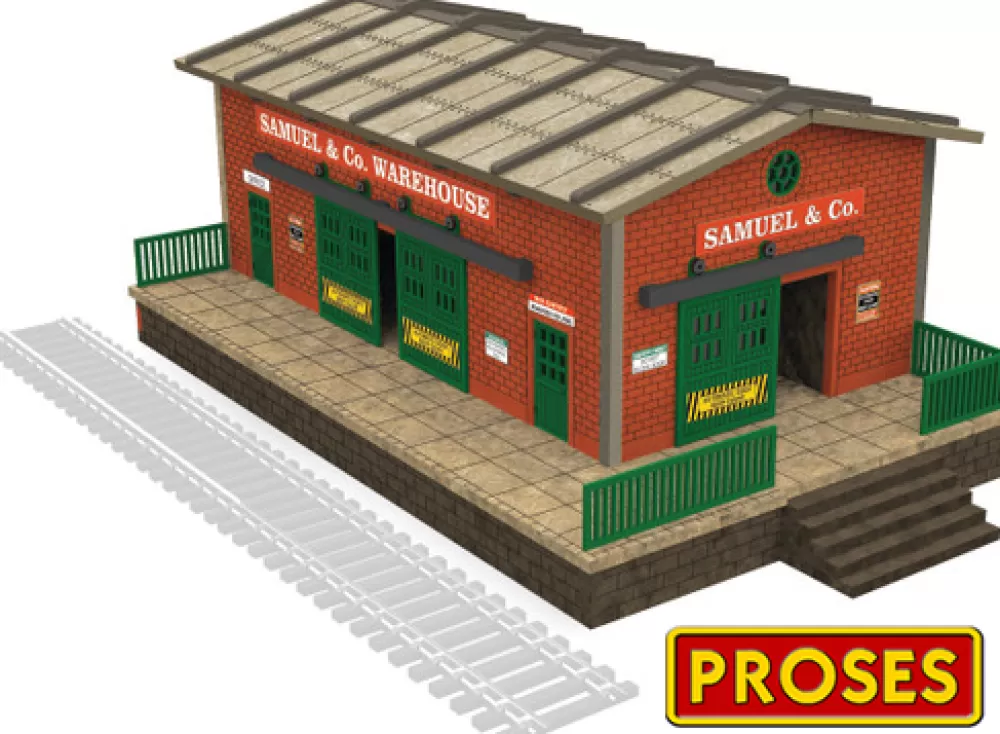 Accessories*Bachmann Trains HO Scale Warehouse With Motorized Doors