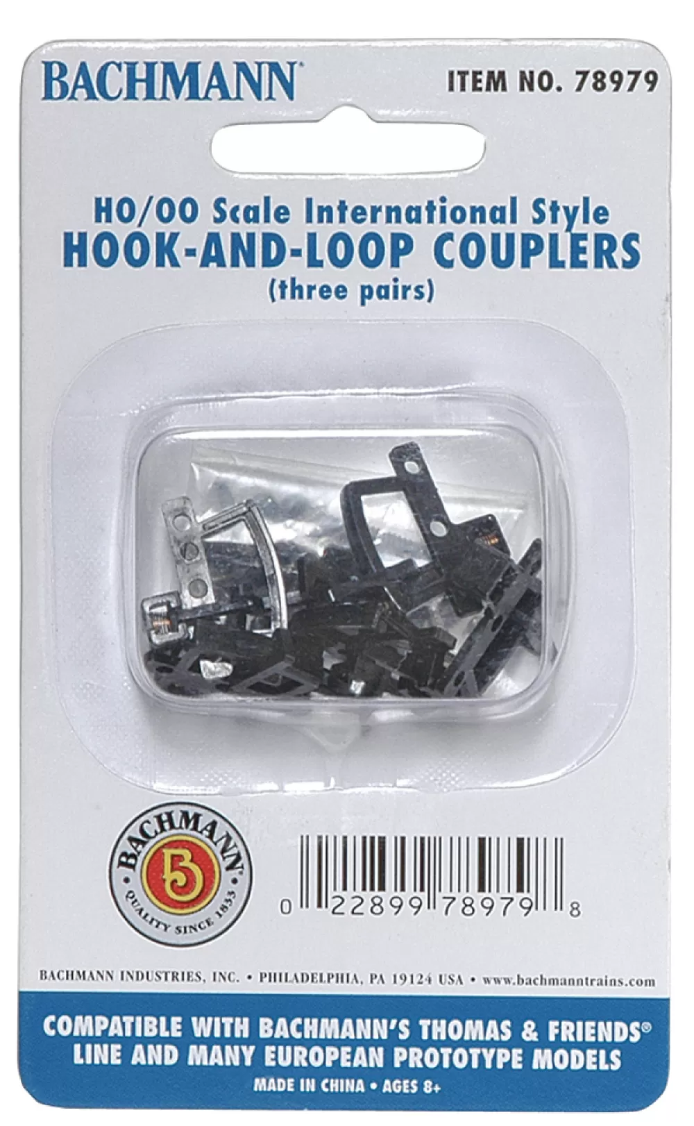 Accessories*Bachmann Trains HOOK AND LOOP COUPLERS (HO Scale)