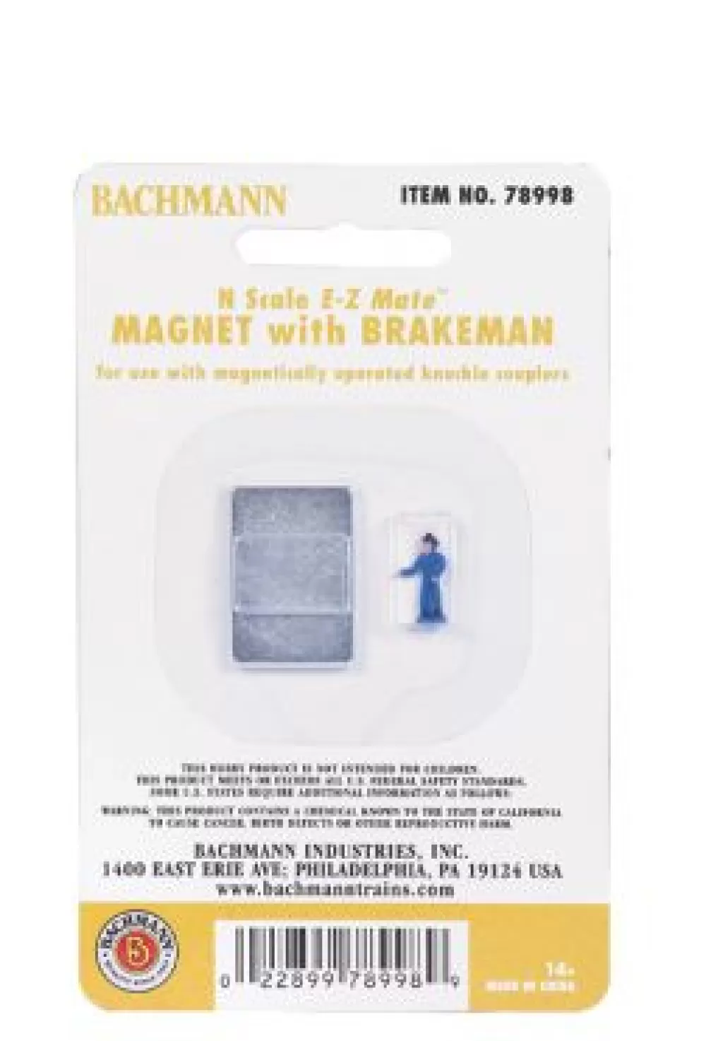 E-Z Track® Accessories*Bachmann Trains Magnet With Brakeman (N Scale)