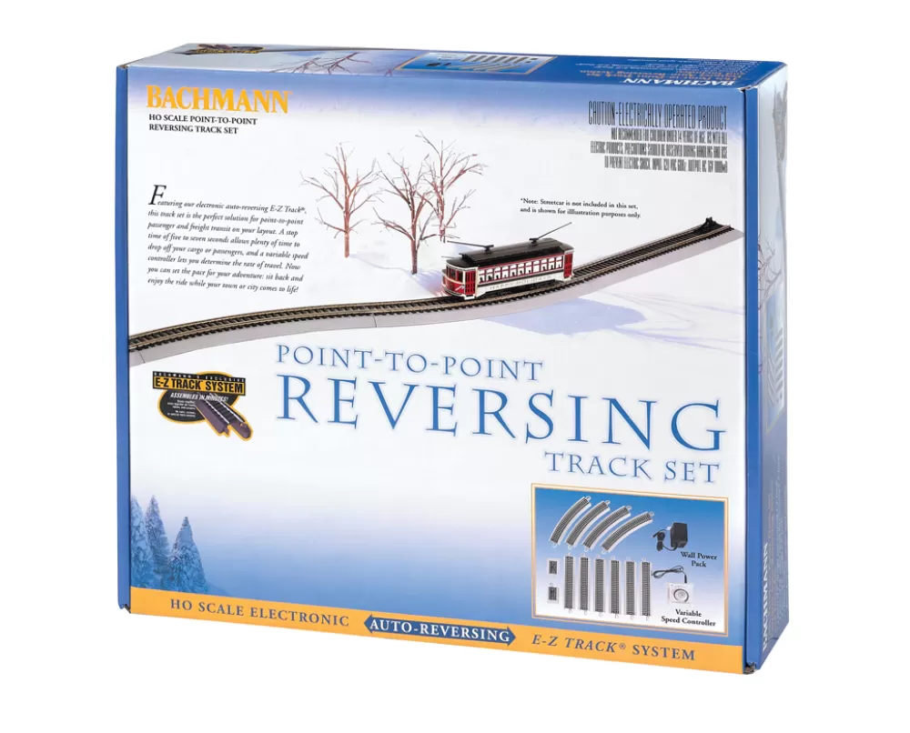 Nickel Silver W/ Gray Roadbed*Bachmann Trains Nickel Silver E-Z Track® Reversing System (HO Scale)