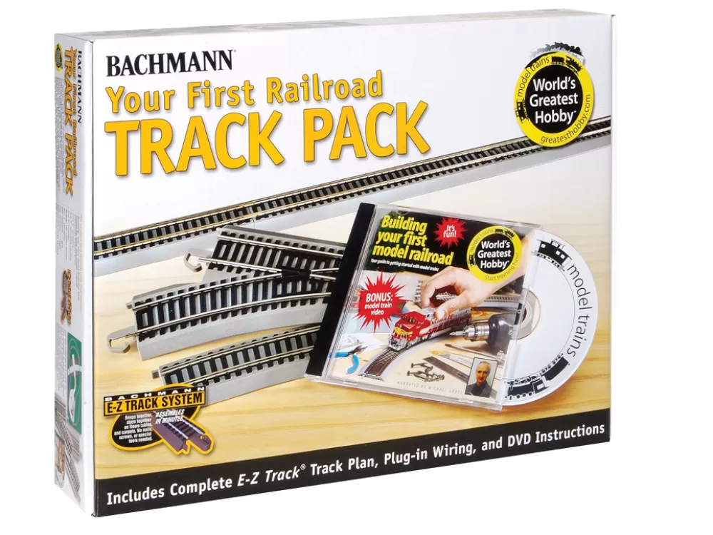 Nickel Silver W/ Gray Roadbed*Bachmann Trains Nickel Silver First Railroad Track Pack (HO Scale)