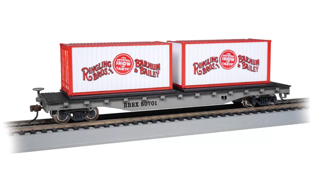 Ringling Bros & Barnum & Bailey™*Bachmann Trains Ringling Bros. And Barnum & Bailey™ - Flatcar With Containers