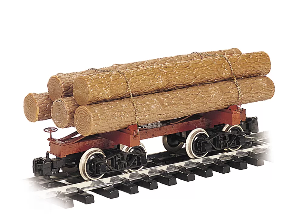 Log Cars*Bachmann Trains Skeleton Log Car With Logs (Large Scale)