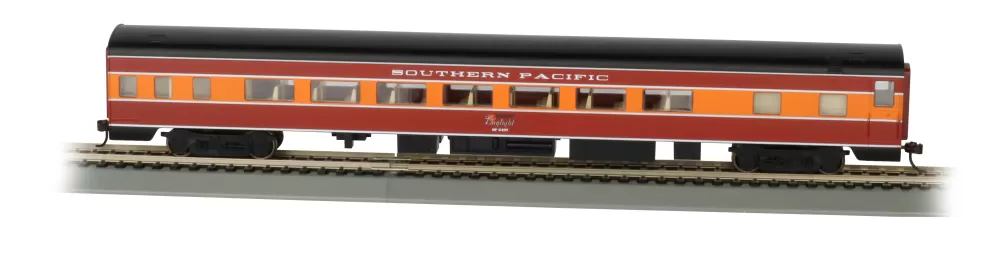 Smooth-Side Cars*Bachmann Trains SP Daylight Smooth-Side Coach W/ Lighted Interior (HO)