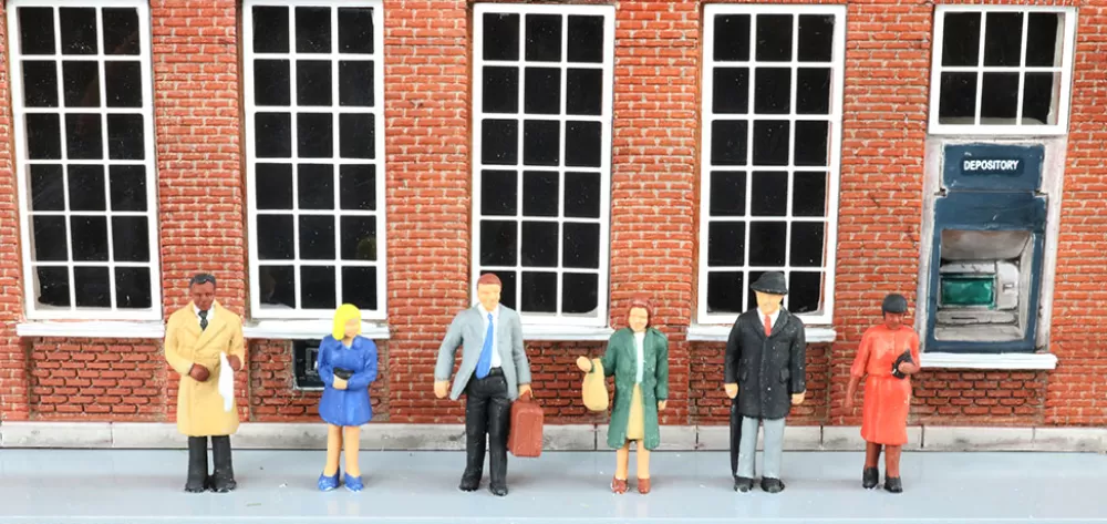 Minature Figures | Ho Scale Figures*Bachmann Trains Standing Office Workers - HO Scale