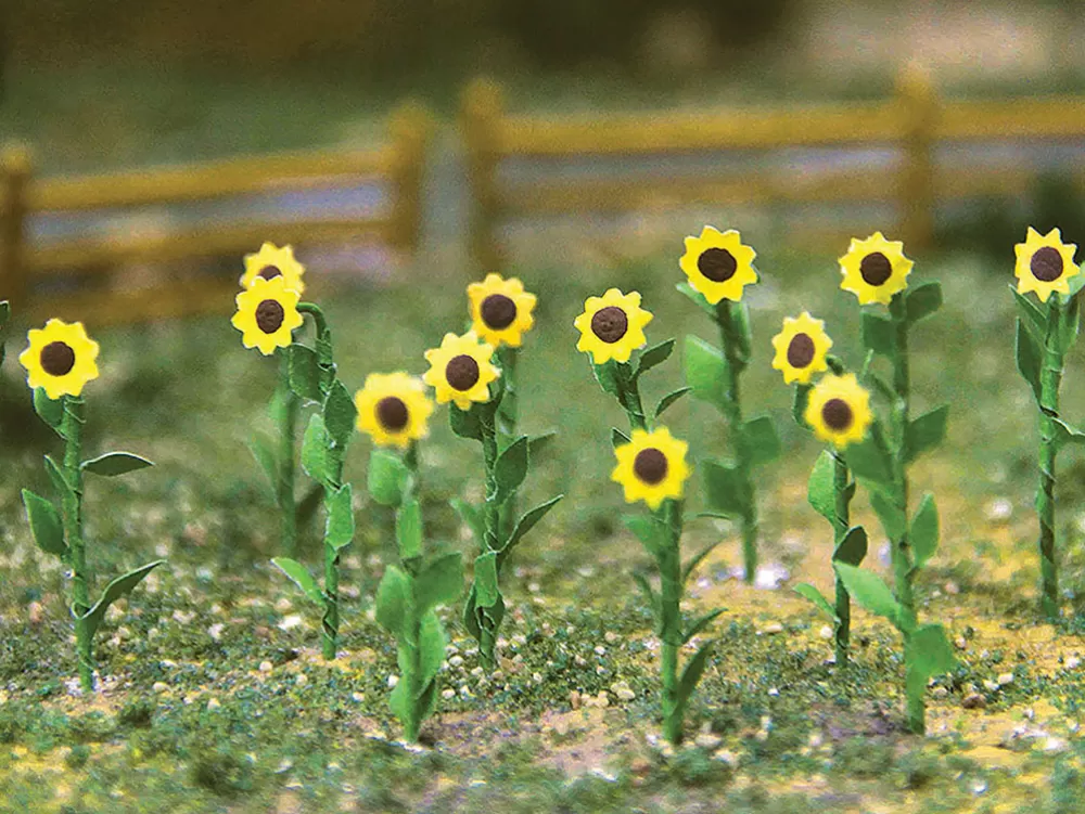 Jtt Scenery Products*Bachmann Trains Sunflowers - 1" Tall (16 Per Pack)