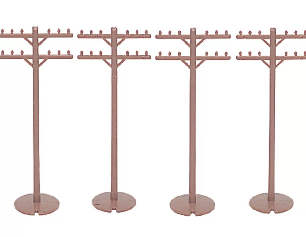 Accessories*Bachmann Trains Telephone Poles (12 Pieces)