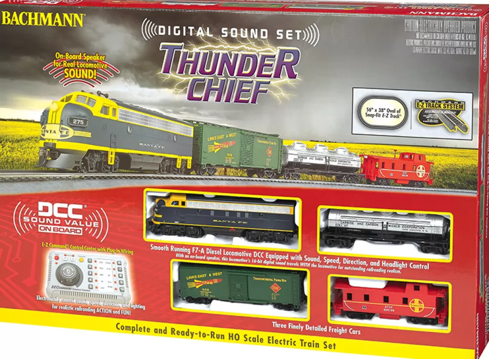 Electric Train Sets | Dcc Sound Value Train Sets*Bachmann Trains Thunder Chief With Digital Sound