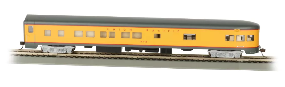 Smooth-Side Cars*Bachmann Trains Union Paciific® Smooth-Side Observation Car W/ Lighted Intr (HO)