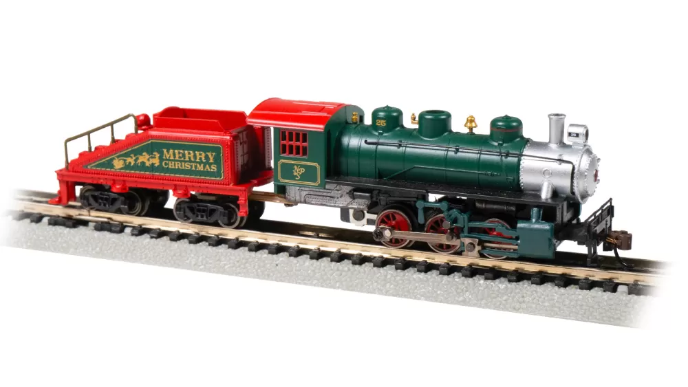 Usra 0-6-0 | N Scale Christmas Trains*Bachmann Trains USRA 0-6-0 & Slope Tender - North Pole & Southern® #25