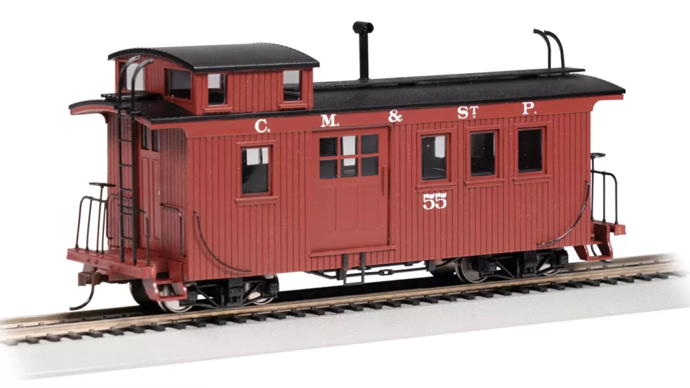 Cabooses*Bachmann Trains Wood Side-Door Caboose - Bellevue & Cascade #55 (Milwaukee Road)